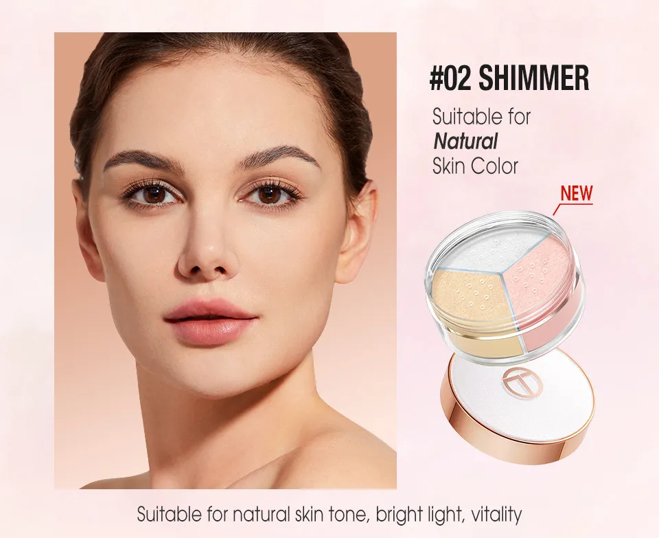 Трехцветная рассыпчатая пудра O.TWO.O арт. SC053 №2 - 9 гр