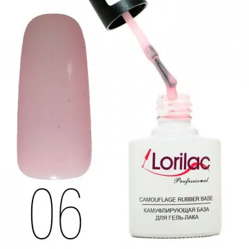 Lorilac камуфлирующая база для гель-лака 10 ml #6