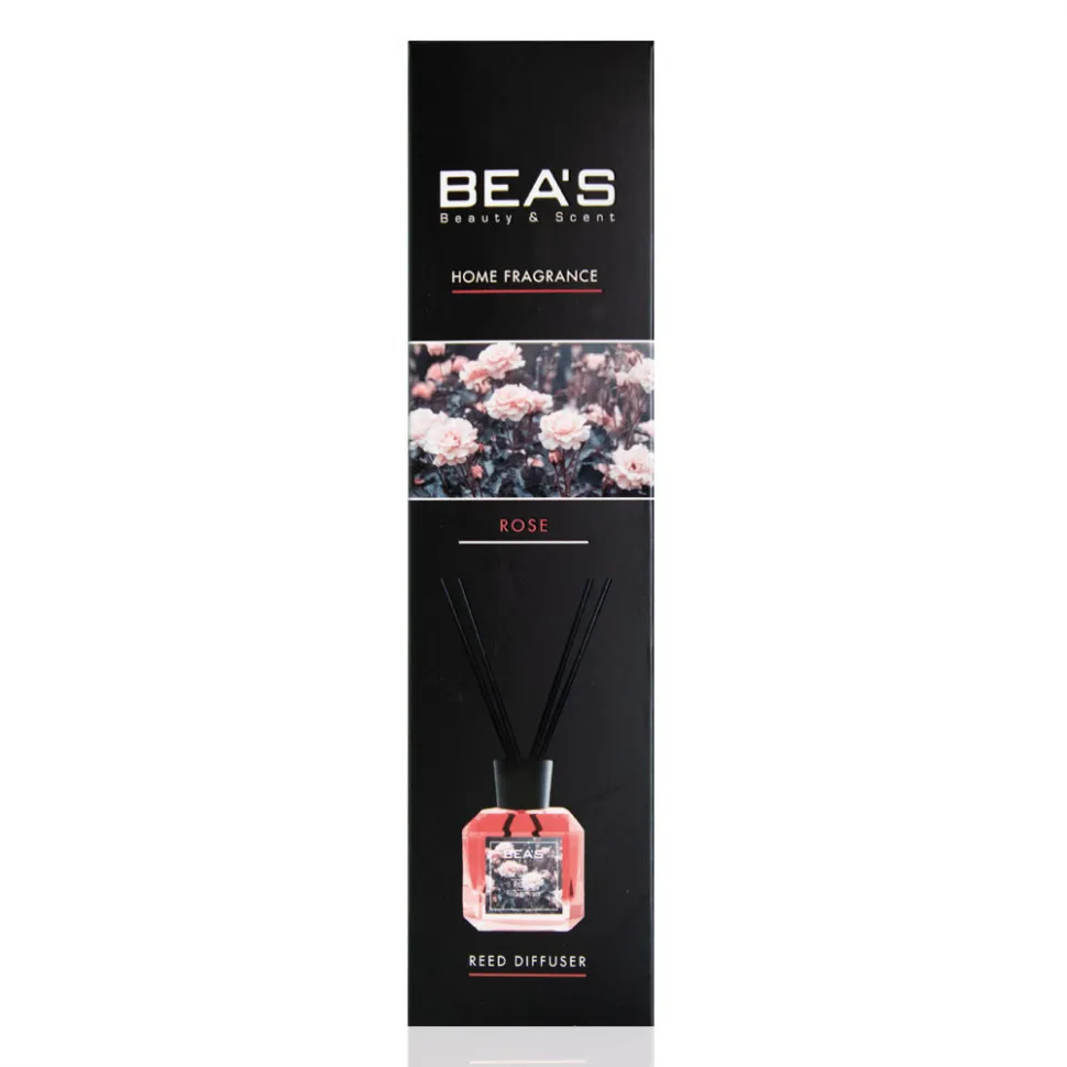 Ароматический диффузор с палочками Beas Rose - Роза 120 ml