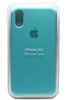 Силиконовый чехол для iPhone XS - (Бирюзовый)
