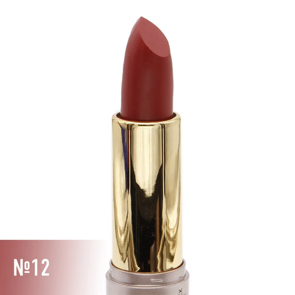 Матовая губная помада O.TWO.O Rose Gold 2in1 3.5g Цвет №12 арт. N9107 Глубокий красный