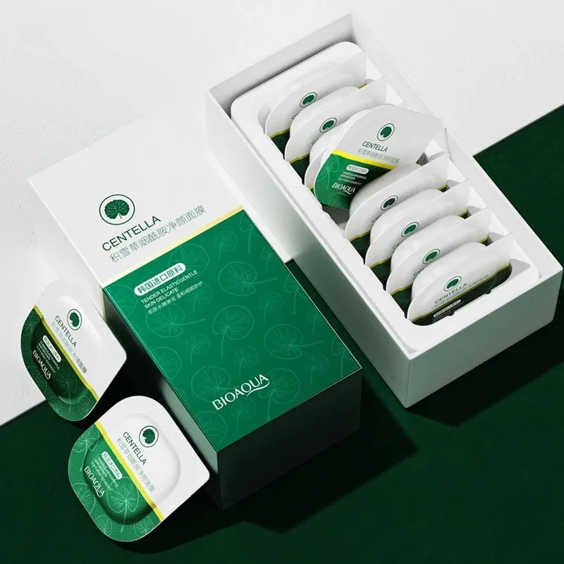 Восстанавливающая маска для чувствительной кожи Centella BIOAQUA Tender Elasticgentle Skin Delicate (7,8г*8)  арт.22705