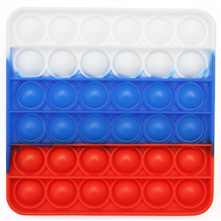 POP IT антистресс, бесконечная пупырка флаг России