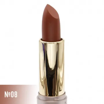 Матовая губная помада O.TWO.O Rose Gold 2in1 3.5g Цвет №08 арт. N9107 Насыщенный коричневый