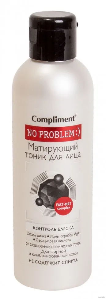 Compliment No problem Матирующий тоник для лица контроль блеска 200 ml