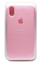 Силиконовый чехол для Айфон X (Розовый)